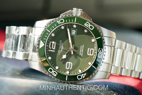 Longines Hydroconquest Ceramic 41mm Green L3.781.4.06.6