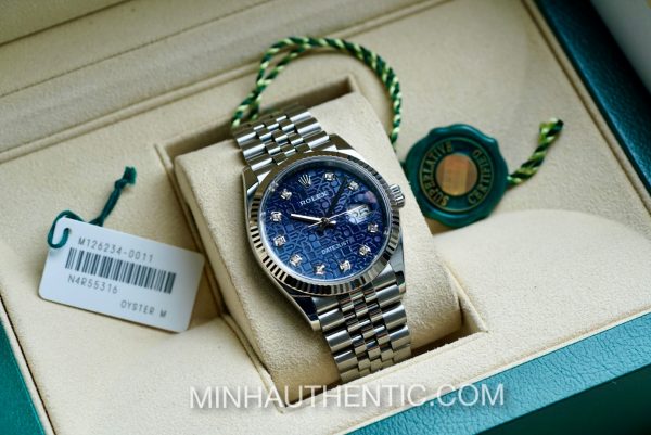 Rolex Datejust 36mm 126234-0011 Blue Diamond Dial