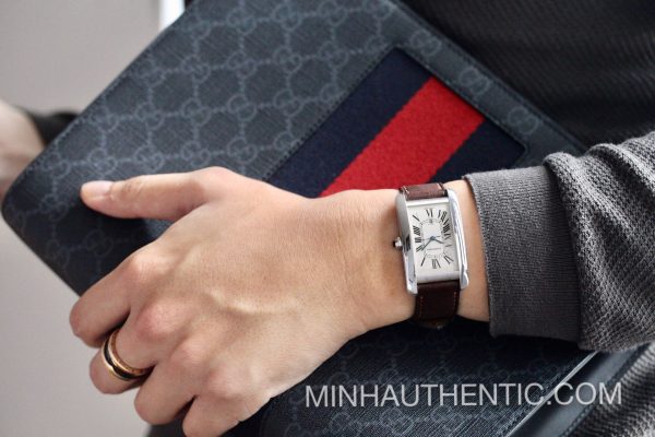 Cartier Tank Americaine Automatic 18k White Gold 1741 W2603256