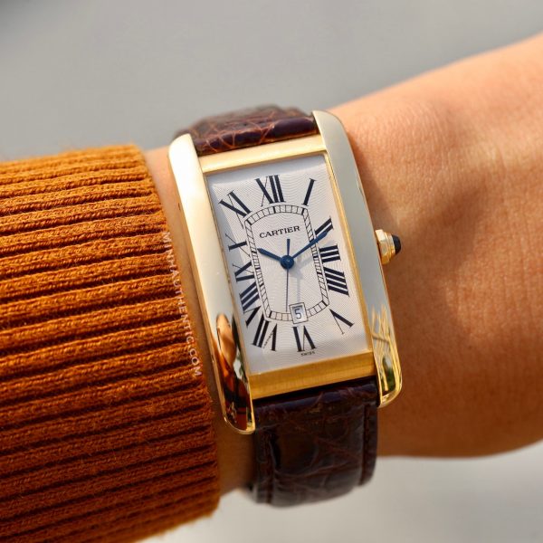 Cartier Tank Americaine Automatic 18k Gold 1740