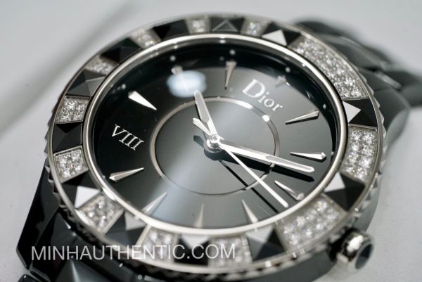 Dior VIII Place Vendome Black Ceramic Diamond CD1241E0C001