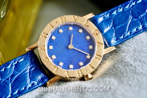 Bvlgari BVLGARI.BVLGARI Lapis Lazuli Diamond 18k Gold BB 26 DGL