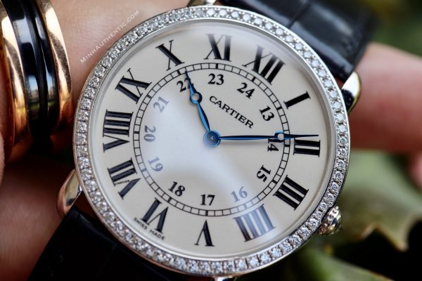 Cartier Ronde Louis 18k White Gold Diamond WR000551