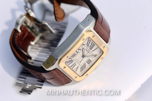 Cartier Santos 100 Large 18K Gold/Steel 2656 W20072X7