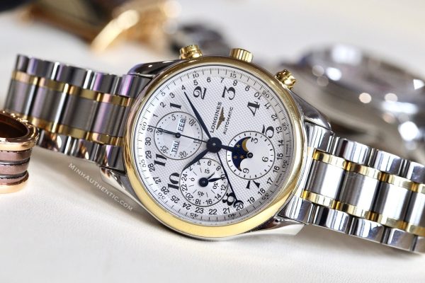 Longines Master Chronograph Moonphase 18kGold/Steel L2.673.5.78.7
