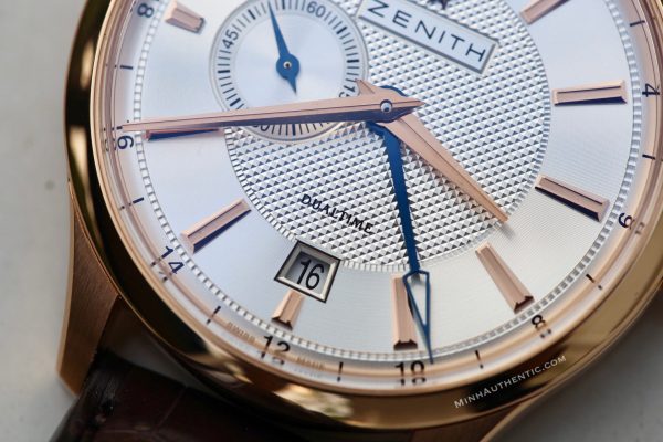 Zenith Elite Captain Dual Time Automatic 18k Rose Gold 18.2130.682/02.C498