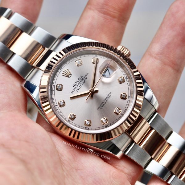 Rolex Datejust 41 Everose Rolesor Diamond 126331-0007