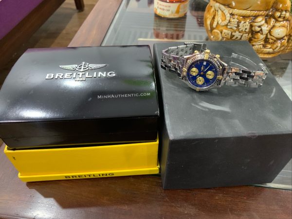 Breitling Chronomat Automatic Chronograph 18k Gold/Steel B13050.1
