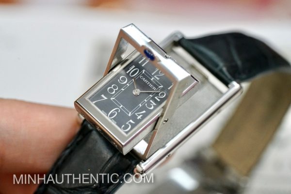 Cartier Tank Basculante Quartz 2405 - Hình ảnh 8