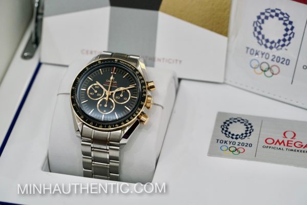 Omega Speedmaster Moonwatch Olympic Tokyo 2020 18k Gold/Steel Black 522.20.42.30.01.001