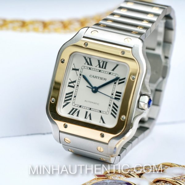 Cartier Santos Medium 18k Gold/Steel W2SA0016