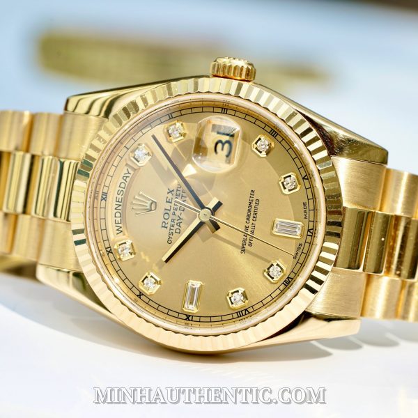 Rolex Oyster Perpetual Day-Date 36mm 18k Yellow Gold 118238