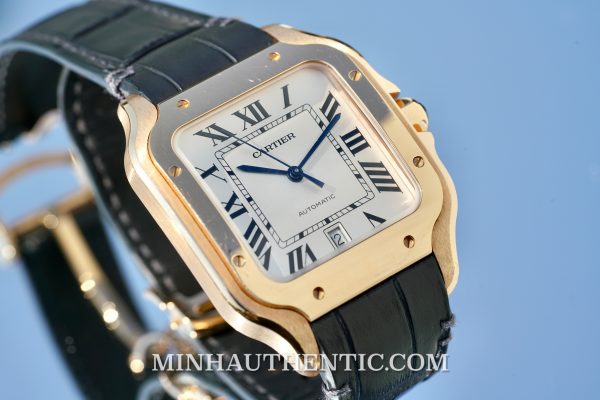 Cartier Santos Large 18k Rose Gold WSSA0019 - Hình ảnh 6