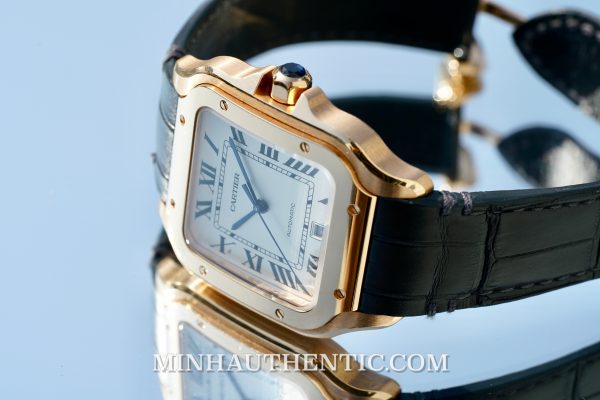 Cartier Santos Large 18k Rose Gold WSSA0019 - Hình ảnh 8