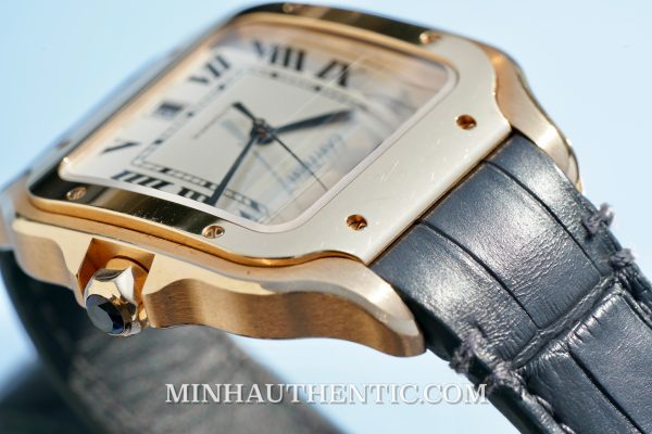 Cartier Santos Large 18k Rose Gold WSSA0019 - Hình ảnh 11