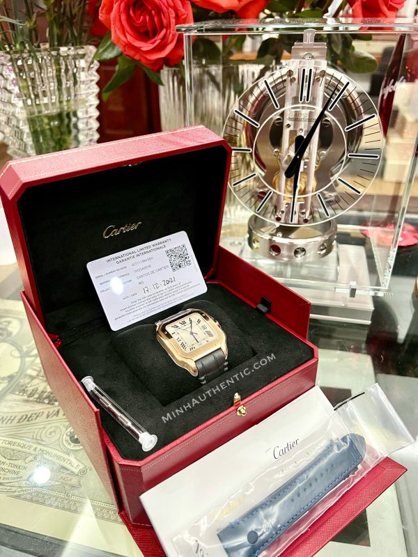 Cartier Santos Large 18k Rose Gold WSSA0019 - Hình ảnh 4