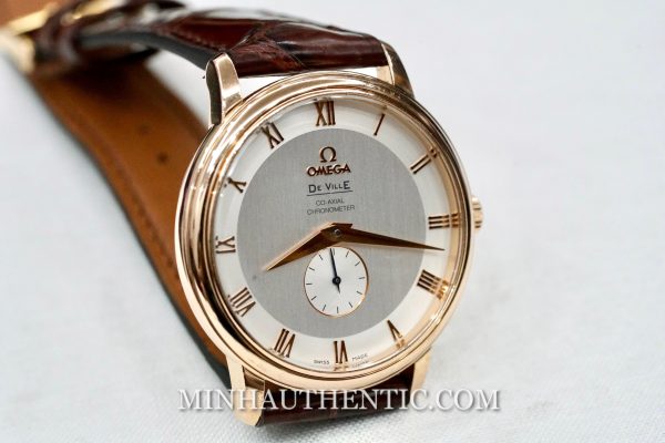 Omega De Ville Prestige Small Second Co-Axial Chronometer 18k Rose Gold 4614.30.02