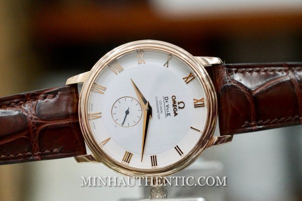 Omega De Ville Prestige Small Second Co-Axial Chronometer 18k Rose Gold 4614.30.02