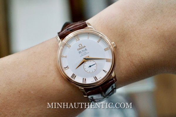 Omega De Ville Prestige Small Second Co-Axial Chronometer 18k Rose Gold 4614.30.02