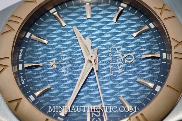 Omega Constellation Blue Rose Gold 123.20.38.21.03.001