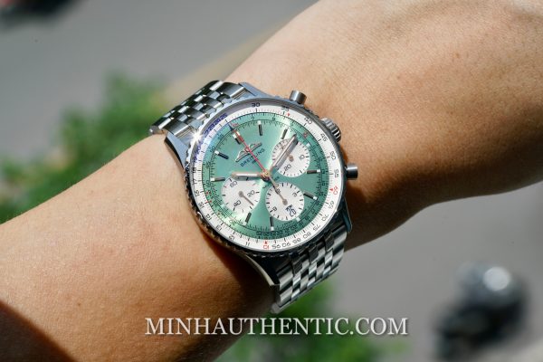 Breitling Navitimer B01 Mint Green AB0139211L1A1