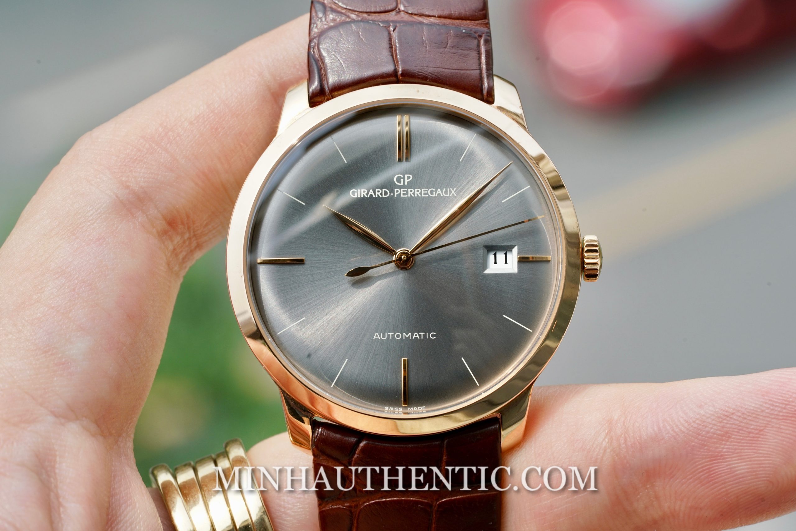 Girard Perregaux Vintage 1966 38mm 18k Rose Gold 49525 52 232 BKCA