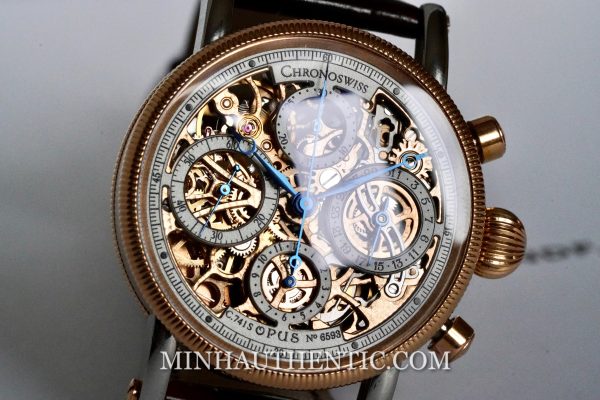 Chronoswiss Opus Skeleton Chronograph 18k Rose Gold/Steel CH7522SR