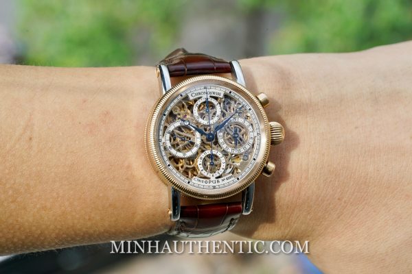 Chronoswiss Opus Skeleton Chronograph 18k Rose Gold/Steel CH7522SR