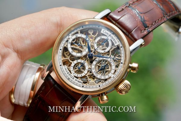 Chronoswiss Opus Skeleton Chronograph 18k Rose Gold/Steel CH7522SR