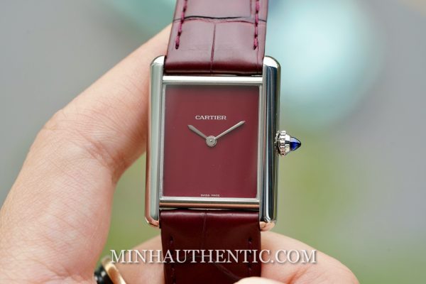 Cartier Tank Must Large Burgundy WSTA0054