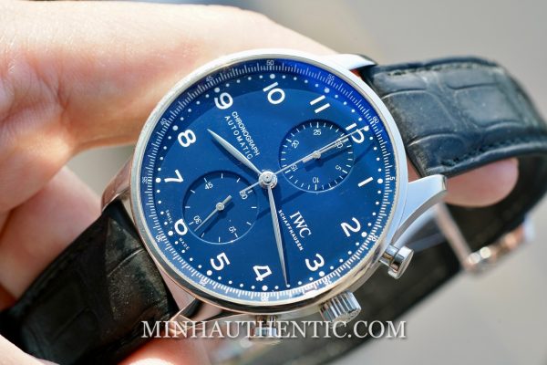 IWC Portugieser Chronograph Blue Lacquered Dial Limited Edition IW3716-01