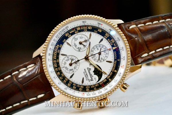 Breitling Montbrillant Olympus Automatic 1461 Chronograph 18k Rose Gold Limited Edition R19350