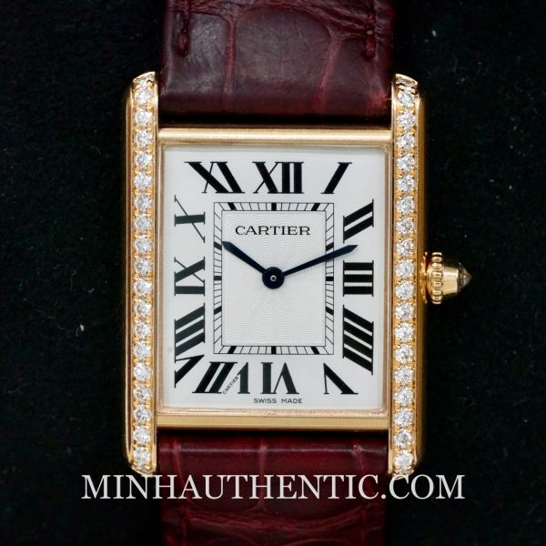 Đồng hồ Cartier Tank Louis Large Diamond Rose Gold WJTA0014