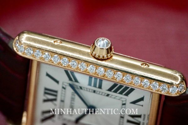 Cartier Tank Louis Large Diamond Rose Gold WJTA0014