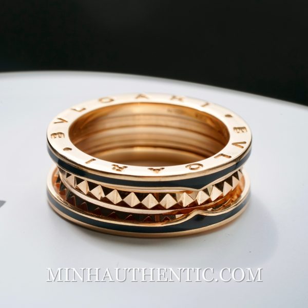 bvlgari b.zero1 ring rose gold 2 band