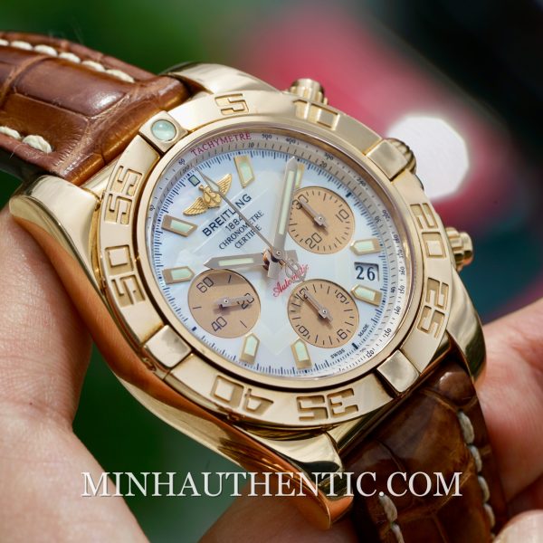 Breitling Chronomat 41 Rose Gold MOP HB014012-A722-723P