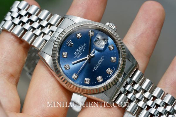 Rolex Datejust Blue Diamond Dial 16234