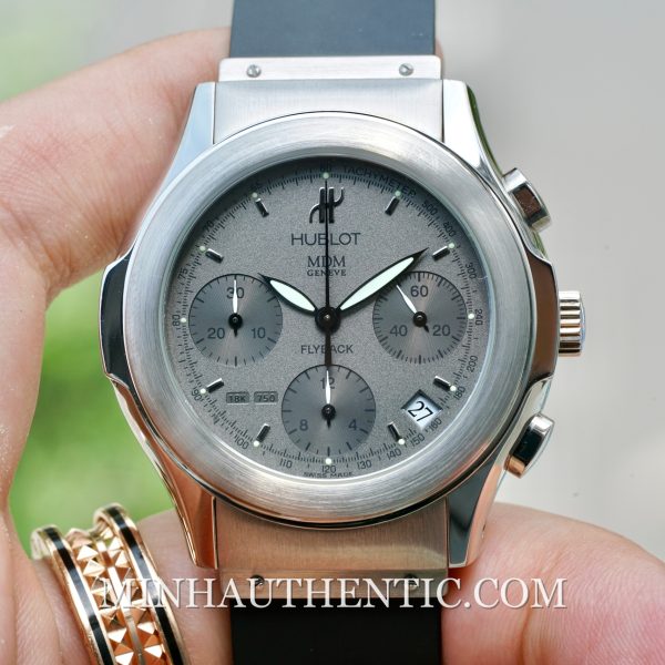 Hublot MDM Flyback Chronograph 18k White Gold 1810.4 Limited Edition