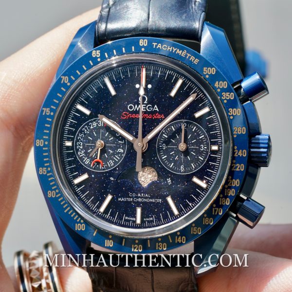 Omega Speedmaster Moonphase “Blue Side of the Moon” Aventurine 304.93.44.52.03.002