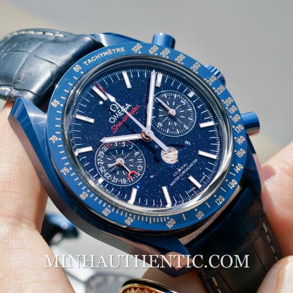 Omega Speedmaster Moonphase “Blue Side of the Moon” Aventurine 304.93.44.52.03.002