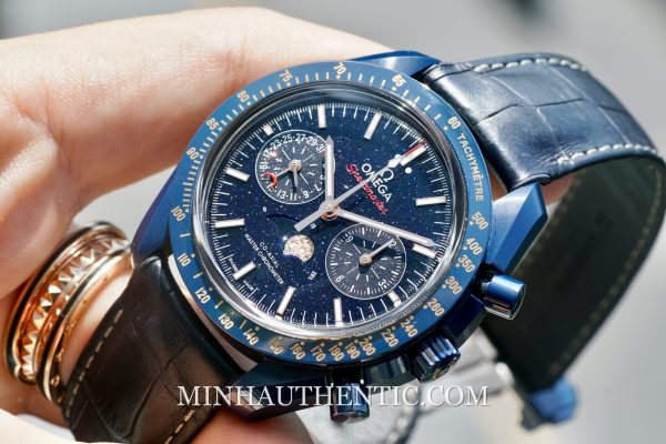 Omega Speedmaster Moonphase “Blue Side of the Moon” Aventurine 304.93.44.52.03.002