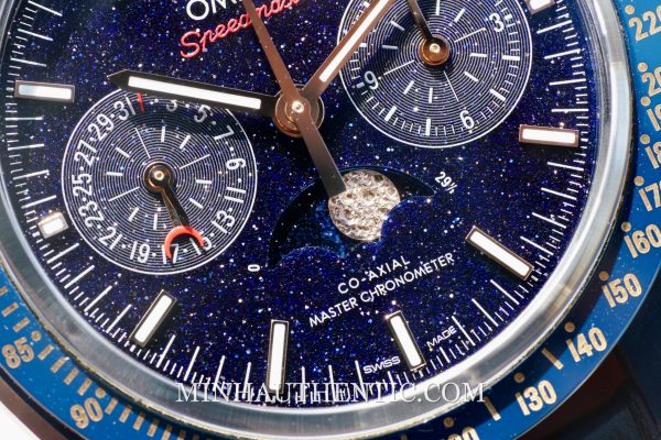 Omega Speedmaster Moonphase “Blue Side of the Moon” Aventurine 304.93.44.52.03.002