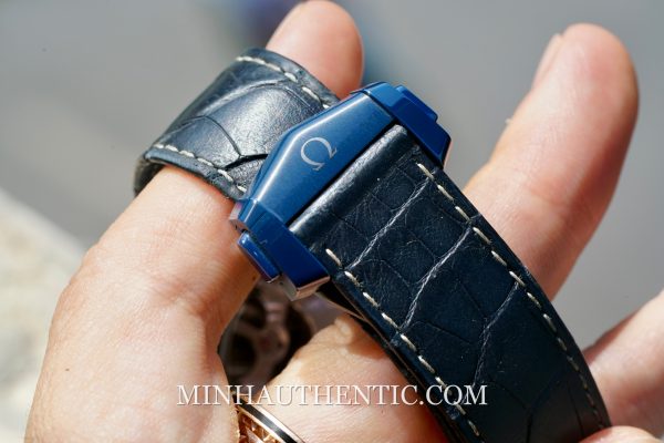 Omega blue ceramic buckle