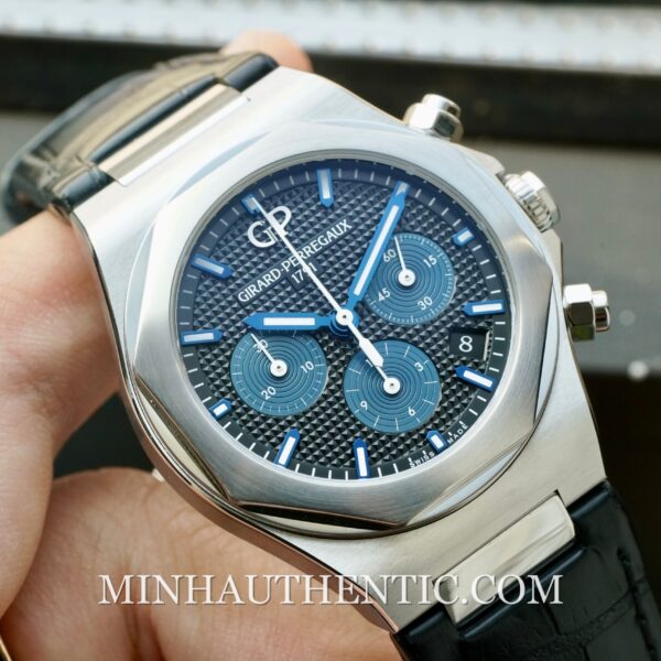 Girard Perregaux Laureato Chronograph 38mm Black/Blue 81040-11-631-BB6A