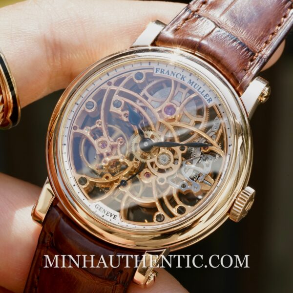 Franck Muller Round Skeleton 7 Days Rose Gold 7039 B S6 SQT5N