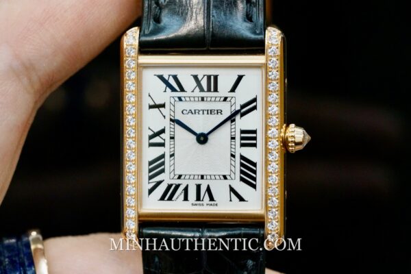 Cartier Tank Louis Large Diamond Rose Gold WJTA0014