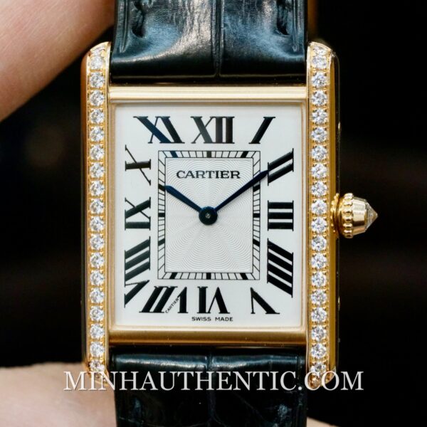 Cartier Tank Louis Large Diamond Rose Gold WJTA0014