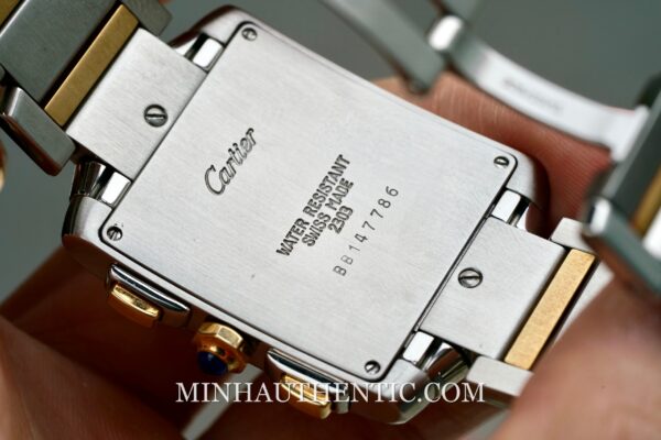 Cartier Tank Francaise Chronoflex Steel Gold W51004Q4 - Hình ảnh 8