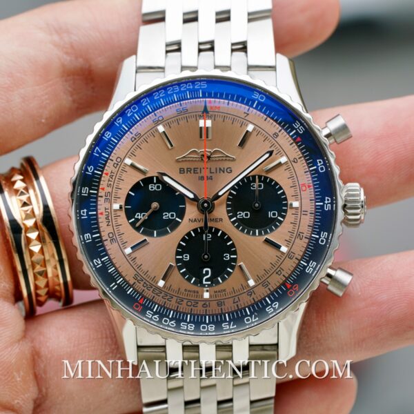 Breitling Navitimer B01 43 Salmon AB0138241K1A1