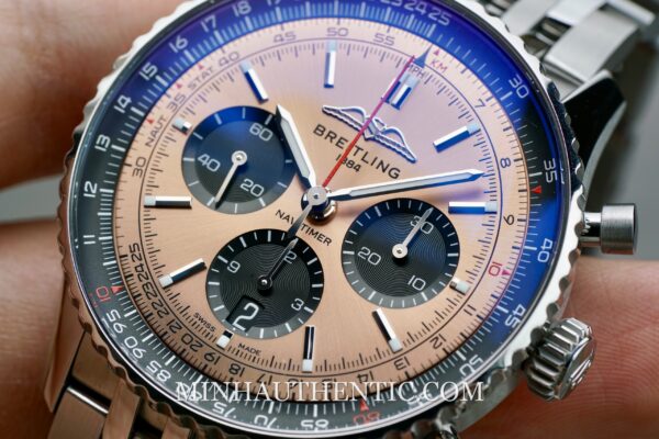 Breitling Navitimer B01 43 Salmon AB0138241K1A1 - Hình ảnh 14